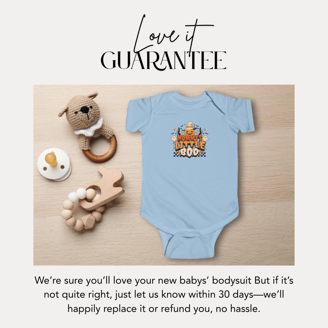 Daddy's Little Boo Infant Fine Jersey Bodysuit Gift for New Parents Halloween Baby Apparel Baby Shower Gift Adorable Halloween Baby Clothes