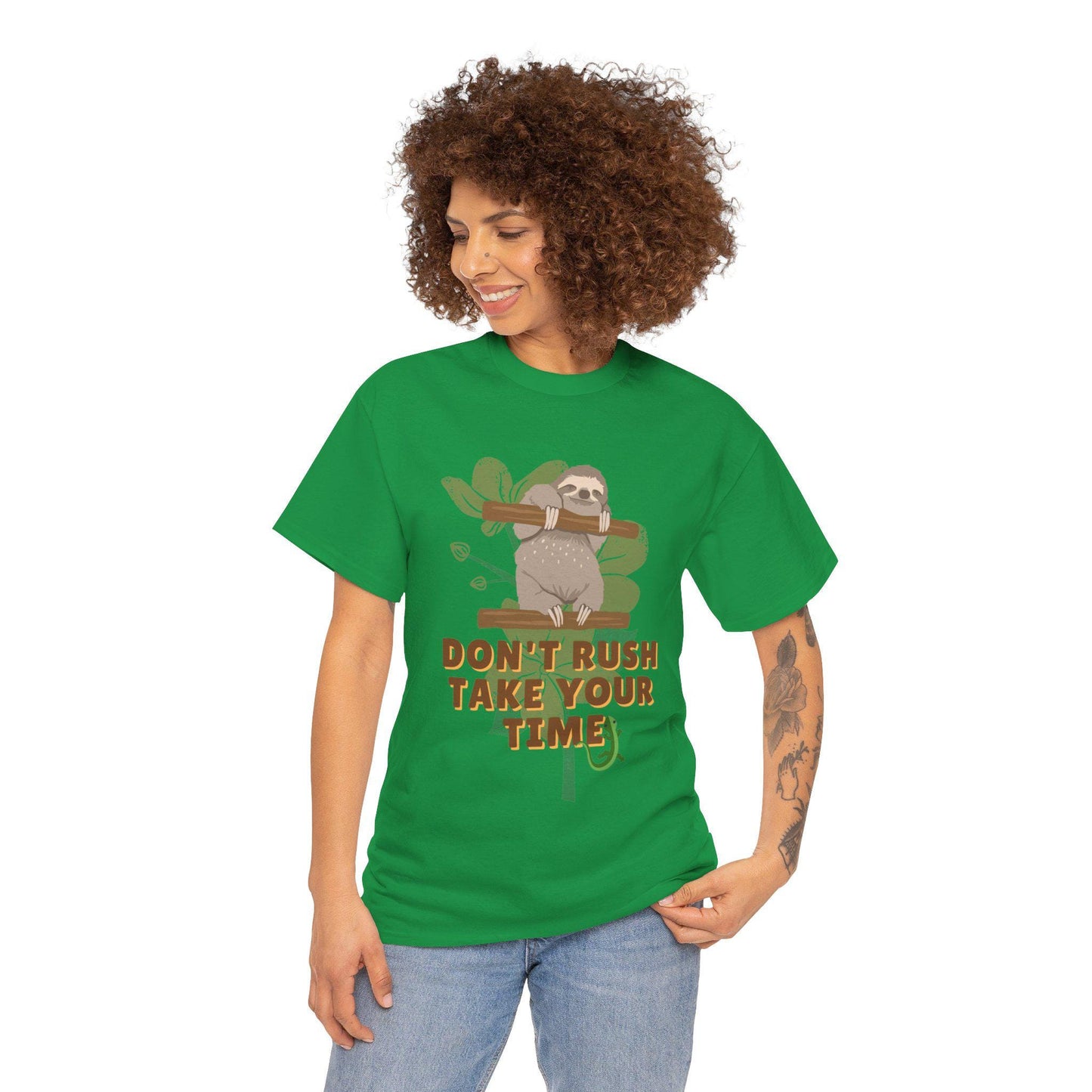 Dont Rush Take Your Time T-Shirt Koala and Floral Designed Tees  Relaxed and Charming Apparel | Adorable koala illustration tee