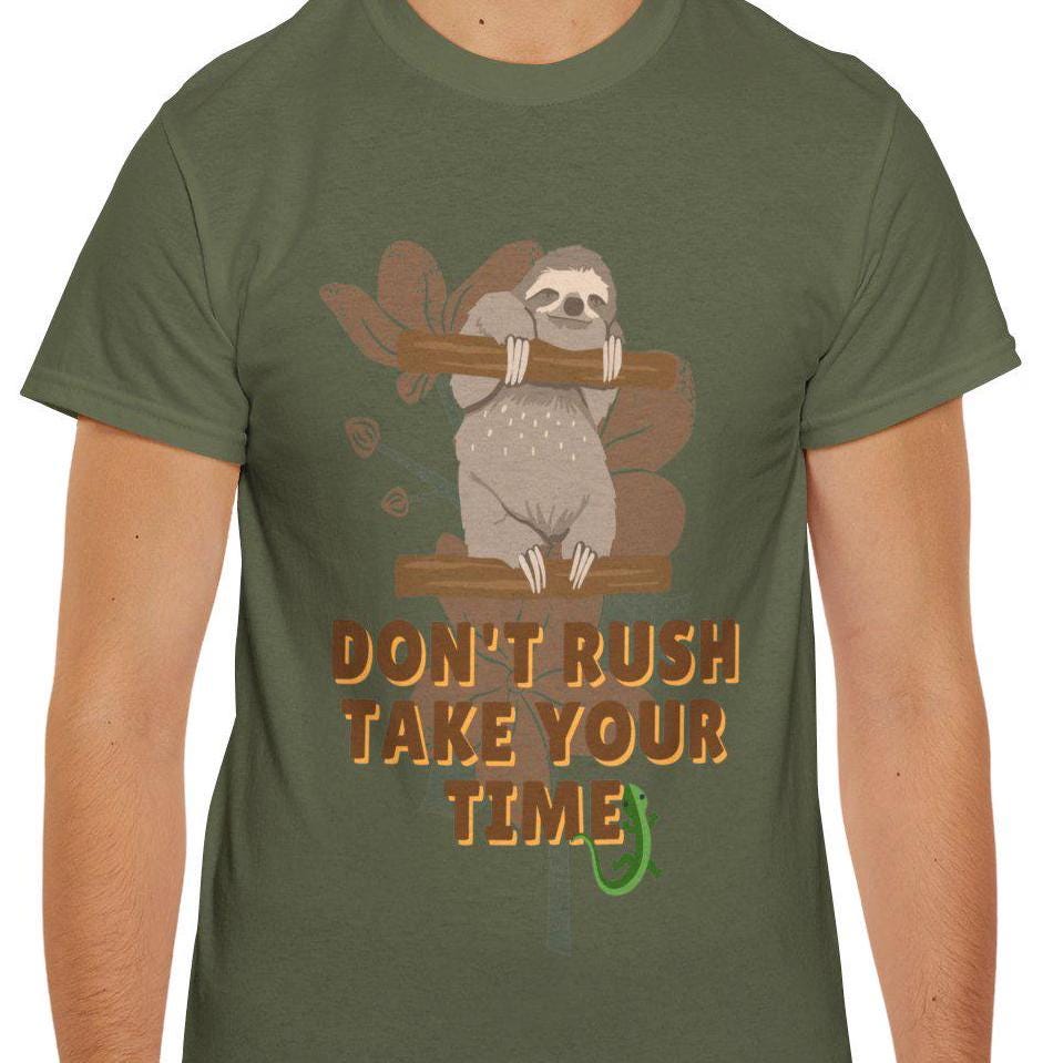 Dont Rush Take Your Time T-Shirt Koala and Floral Designed Tees  Relaxed and Charming Apparel | Adorable koala illustration tee