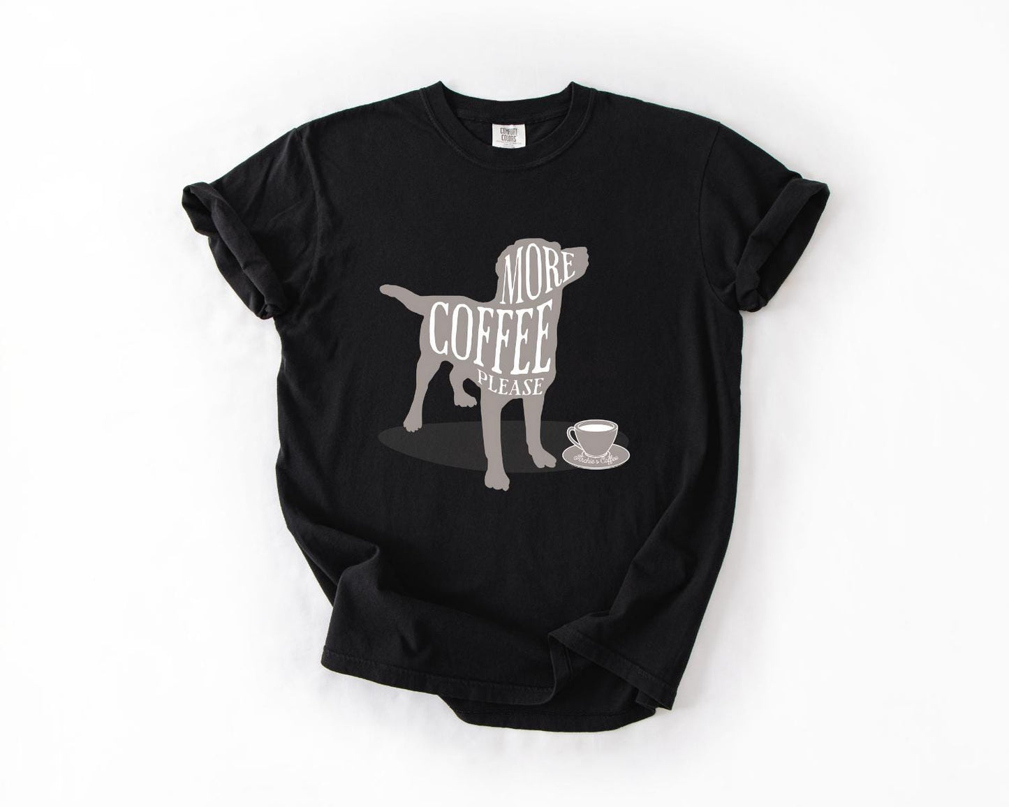 Coffee Lover's Dog T-Shirt, Comfort Colors, Perfect Gift for Pet Owners, Dog Lovers, Coffee Enthusiasts Everyday, Everyday Casual Wear