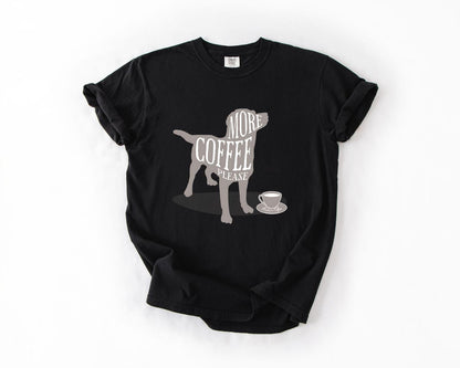 Coffee Lover's Dog T-Shirt, Comfort Colors, Perfect Gift for Pet Owners, Dog Lovers, Coffee Enthusiasts Everyday, Everyday Casual Wear