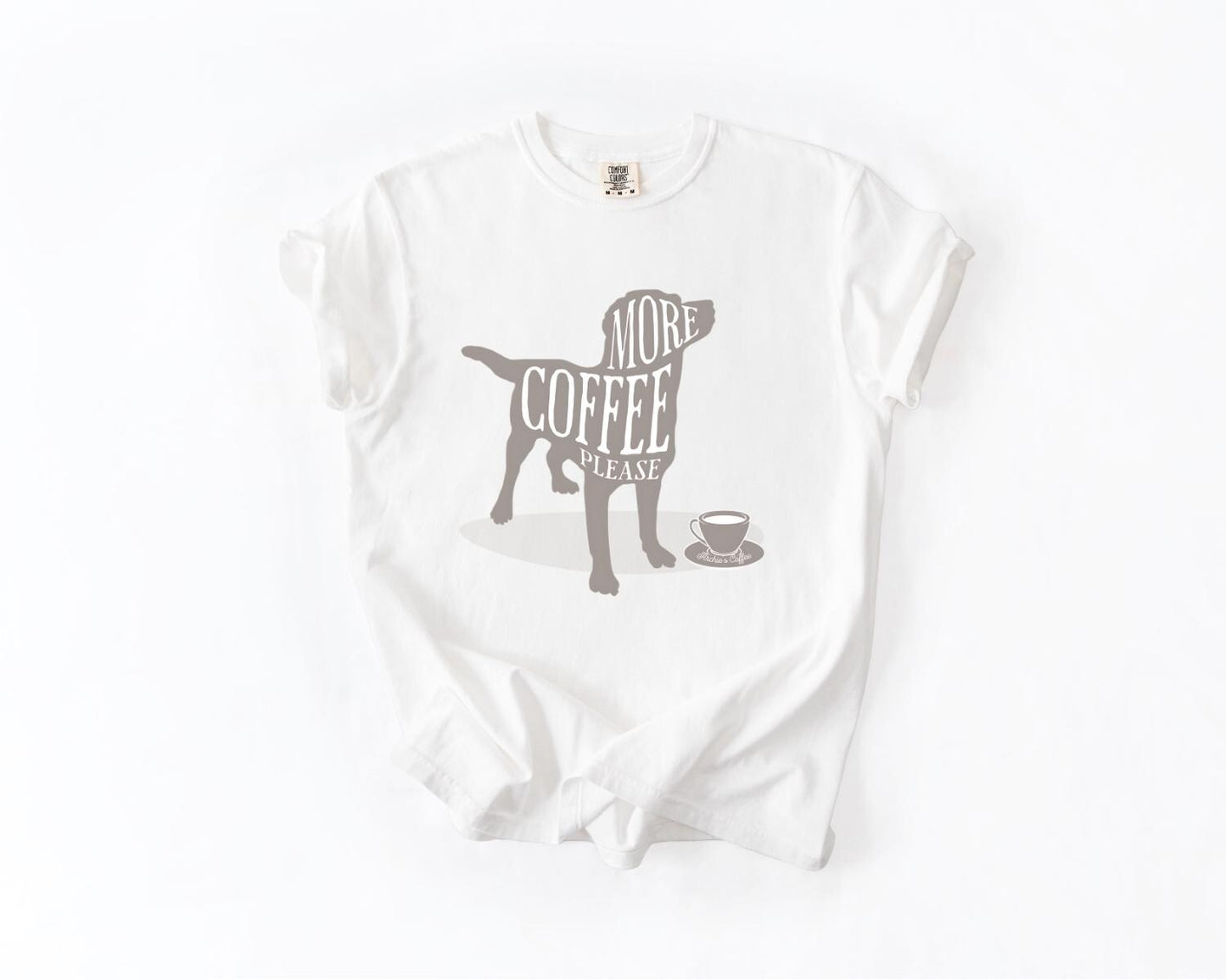 Coffee Lover's Dog T-Shirt, Comfort Colors, Perfect Gift for Pet Owners, Dog Lovers, Coffee Enthusiasts Everyday, Everyday Casual Wear