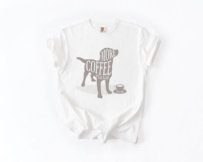 Coffee Lover's Dog T-Shirt, Comfort Colors, Perfect Gift for Pet Owners, Dog Lovers, Coffee Enthusiasts Everyday, Everyday Casual Wear