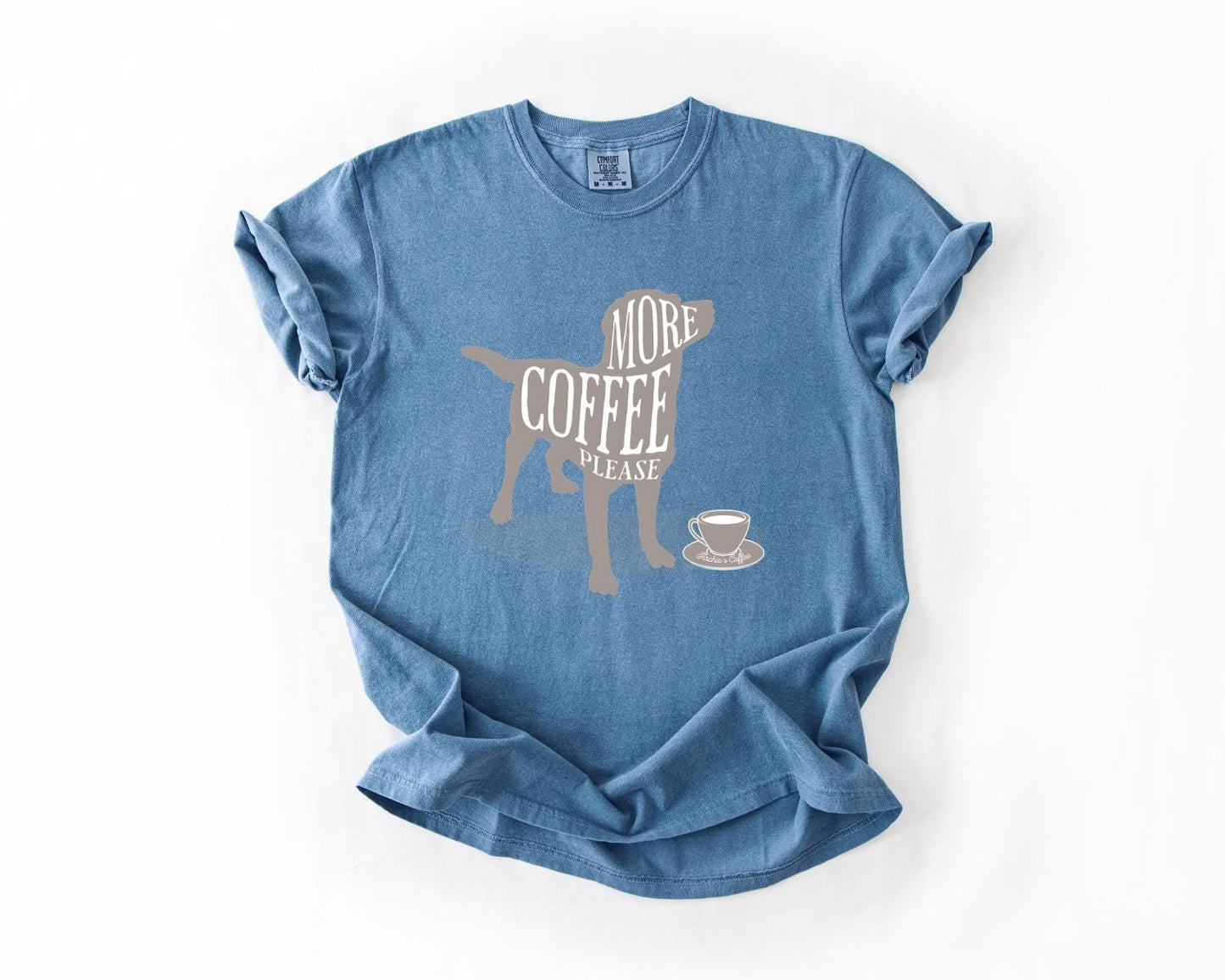 Coffee Lover's Dog T-Shirt, Comfort Colors, Perfect Gift for Pet Owners, Dog Lovers, Coffee Enthusiasts Everyday, Everyday Casual Wear