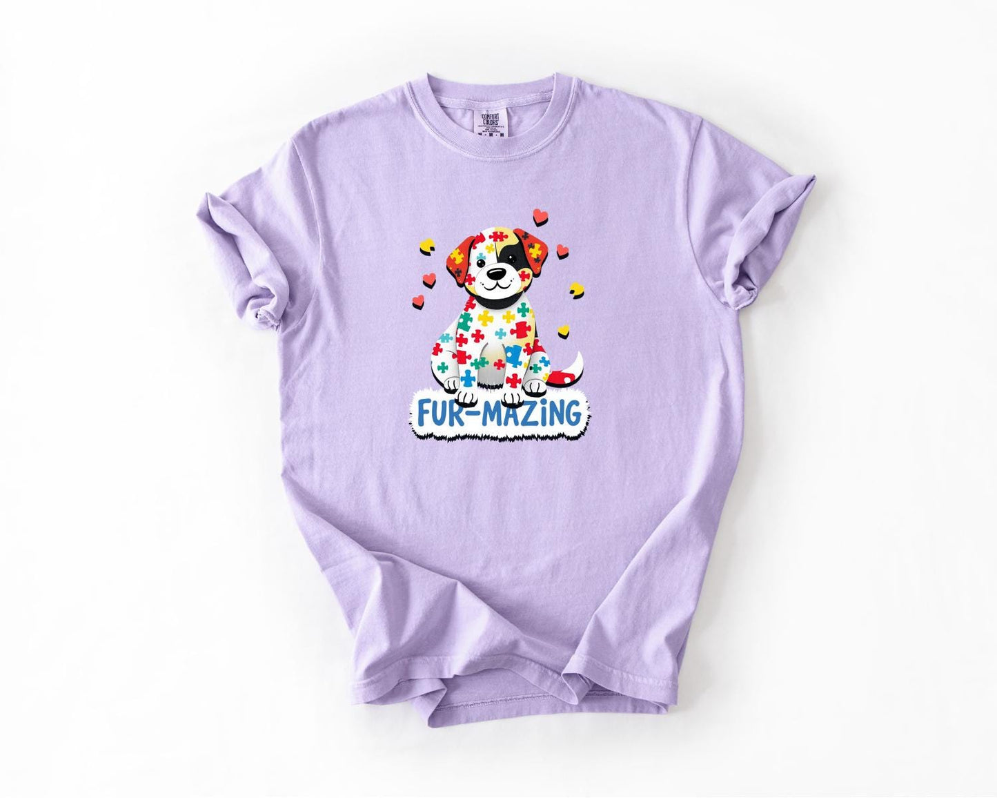 FurMazing Dog T-Shirt, Comfort Colors, Cute Pet Lover Tee, Autism Awareness, Gift for Dog Parent, Dog Shirt, Dog Shirt, Everyday Casual Wear
