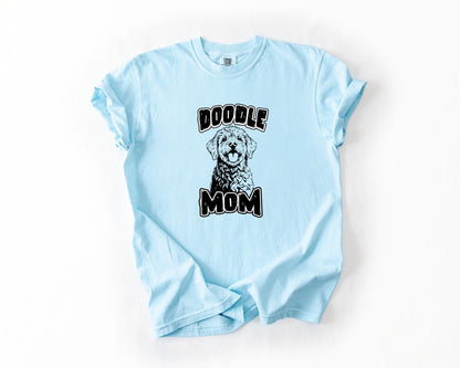 Doodle Mom T-Shirt, Comfort Colors, Ideal Gift for Dog Lovers, Cute Pet Apparel, Doodle Animal T-Shirt, Dog Shirt, Everyday Casual Wear