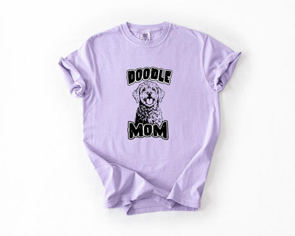 Doodle Mom T-Shirt, Comfort Colors, Ideal Gift for Dog Lovers, Cute Pet Apparel, Doodle Animal T-Shirt, Dog Shirt, Everyday Casual Wear