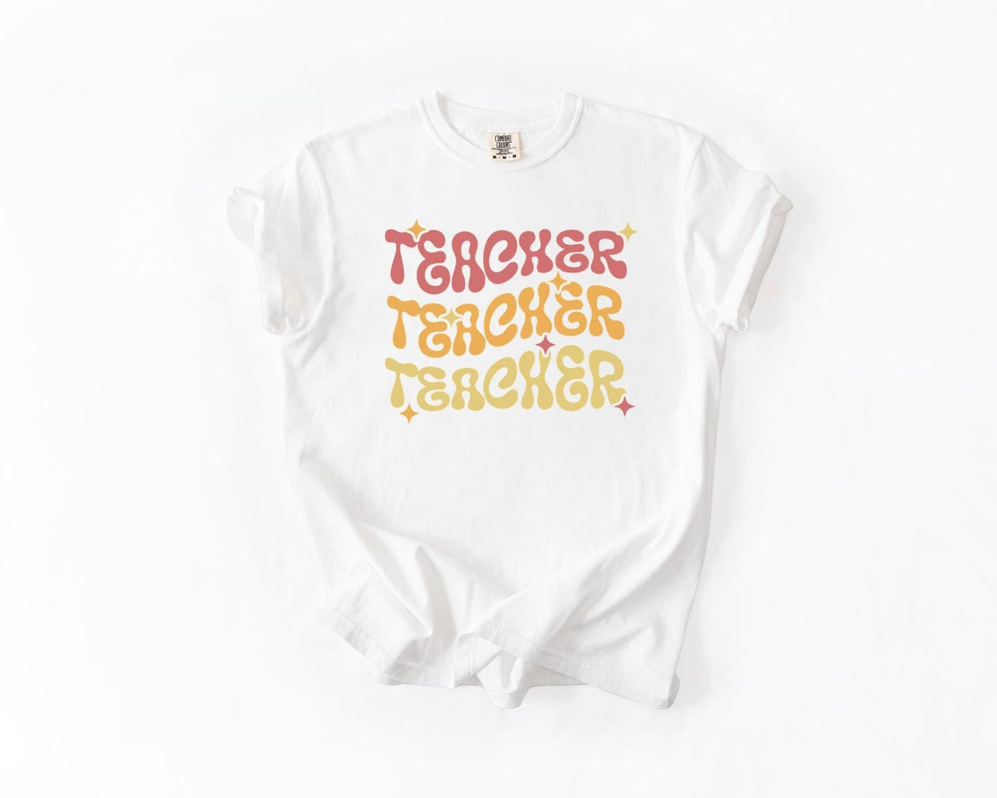 Retro Teacher T-Shirt, Comfort Colors, Cute Teacher Gift, Back to School, Teacher Appreciation Gift, Everyday Casual Wear, Teacher's Day