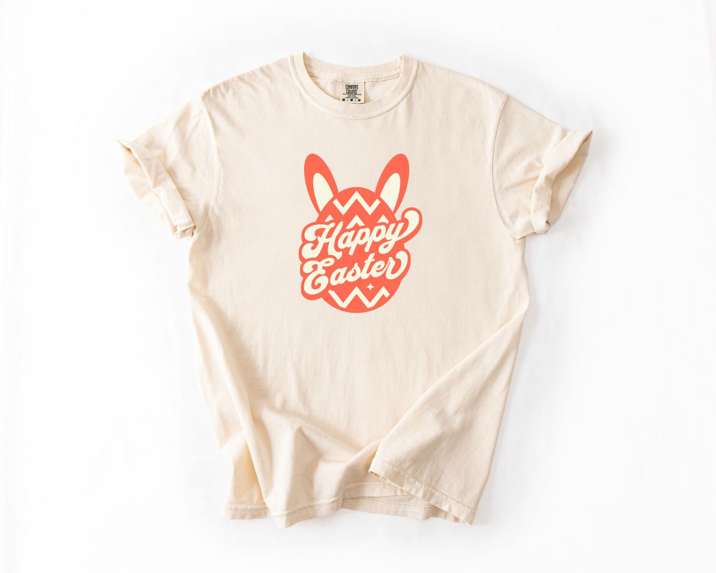 Happy Easter T-Shirt, Comfort Colors, Spring Tee, Holiday Apparel, Easter Gifts, Festive Wear, Easter Egg Tee, Casual Wear