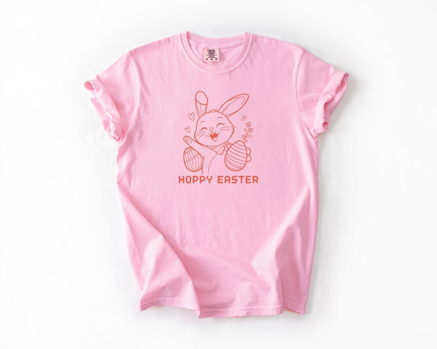 Hoppy Easter T-Shirt, Comfort Colors, Cute Bunny Graphic Tee, Spring Apparel, Easter Gift, Easter Bunny Tee, Egg Hunt, Casual Wear