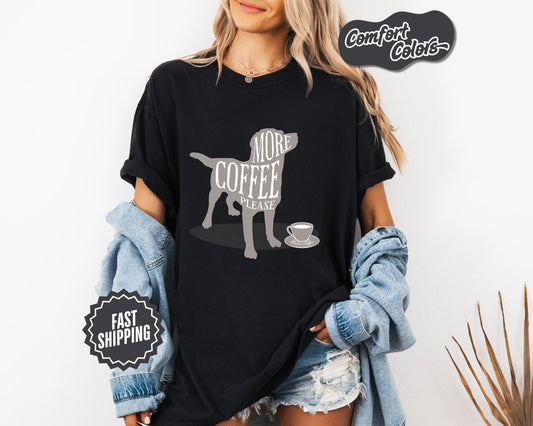 Coffee Lover's Dog T-Shirt, Comfort Colors, Perfect Gift for Pet Owners, Dog Lovers, Coffee Enthusiasts Everyday, Everyday Casual Wear