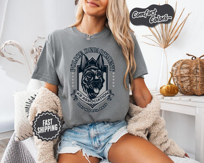 K9 Association Dog T-Shirt, Comfort Colors, Police Dog Lover Shirt, Pet Owners, Gift for K9 Lovers, Pet Tee, Dog Lover, Dog Shirt, Pet Lover