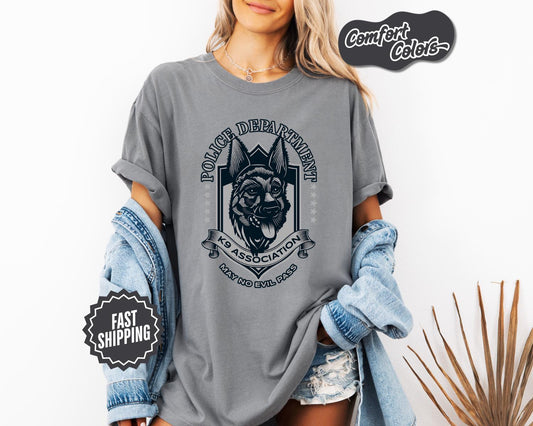 K9 Association Dog T-Shirt, Comfort Colors, Police Dog Lover Shirt, Pet Owners, Gift for K9 Lovers, Pet Tee, Dog Lover, Dog Shirt, Pet Lover
