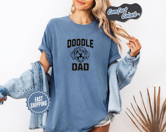 Doodle Dad T-Shirt, Comfort Colors, Perfect Gift for Dog Lovers, Pet Parent Shirt, Animal Lover Shirt, Dog Shirt, Everyday Casual Wear