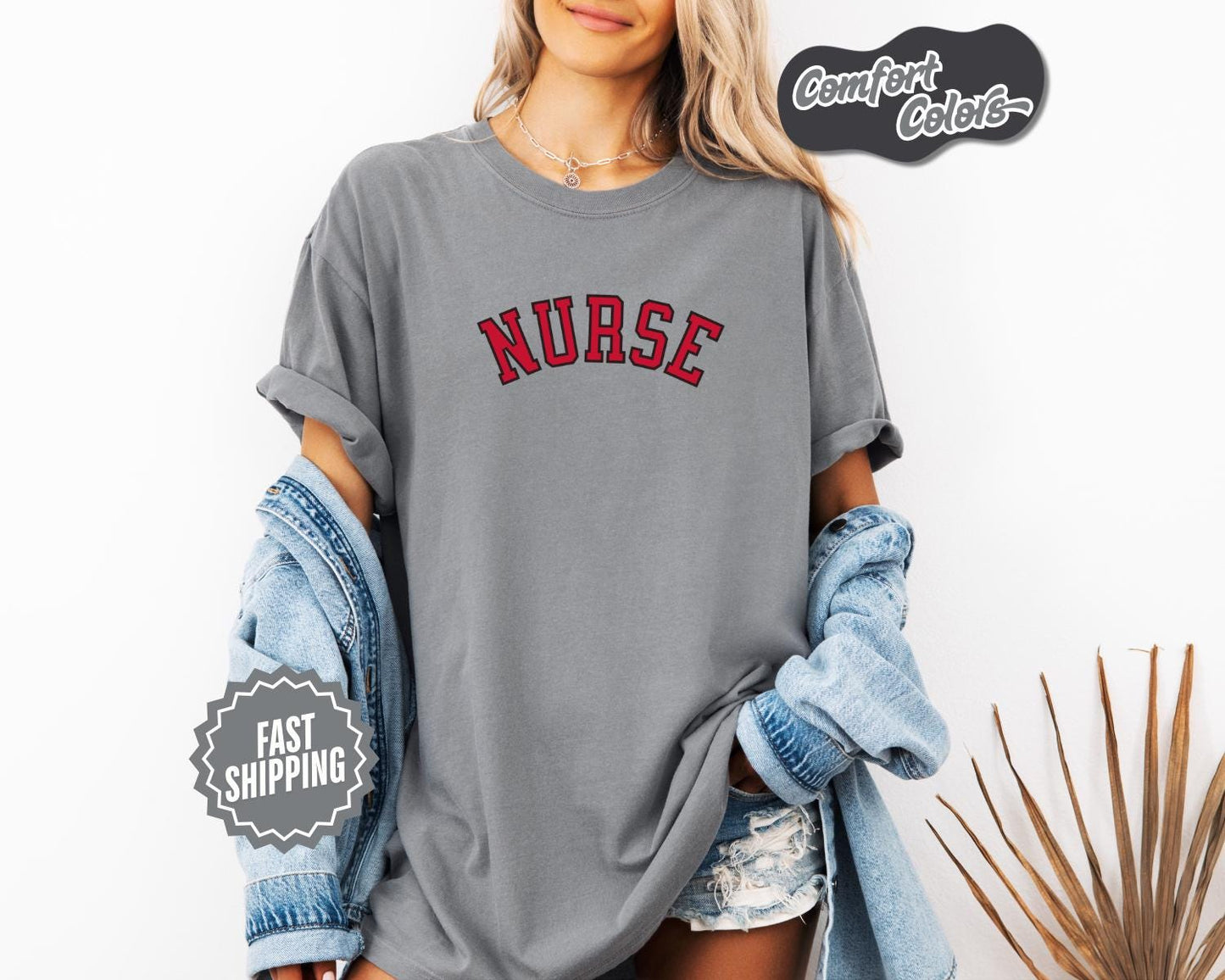 Retro Nurse T-Shirt, Comfort Colors, Healthcare Gift, Medical Apparel, Nurse Shirt, Gift for Nurses, Nurse Life, Casual Wear, Nurse Tee