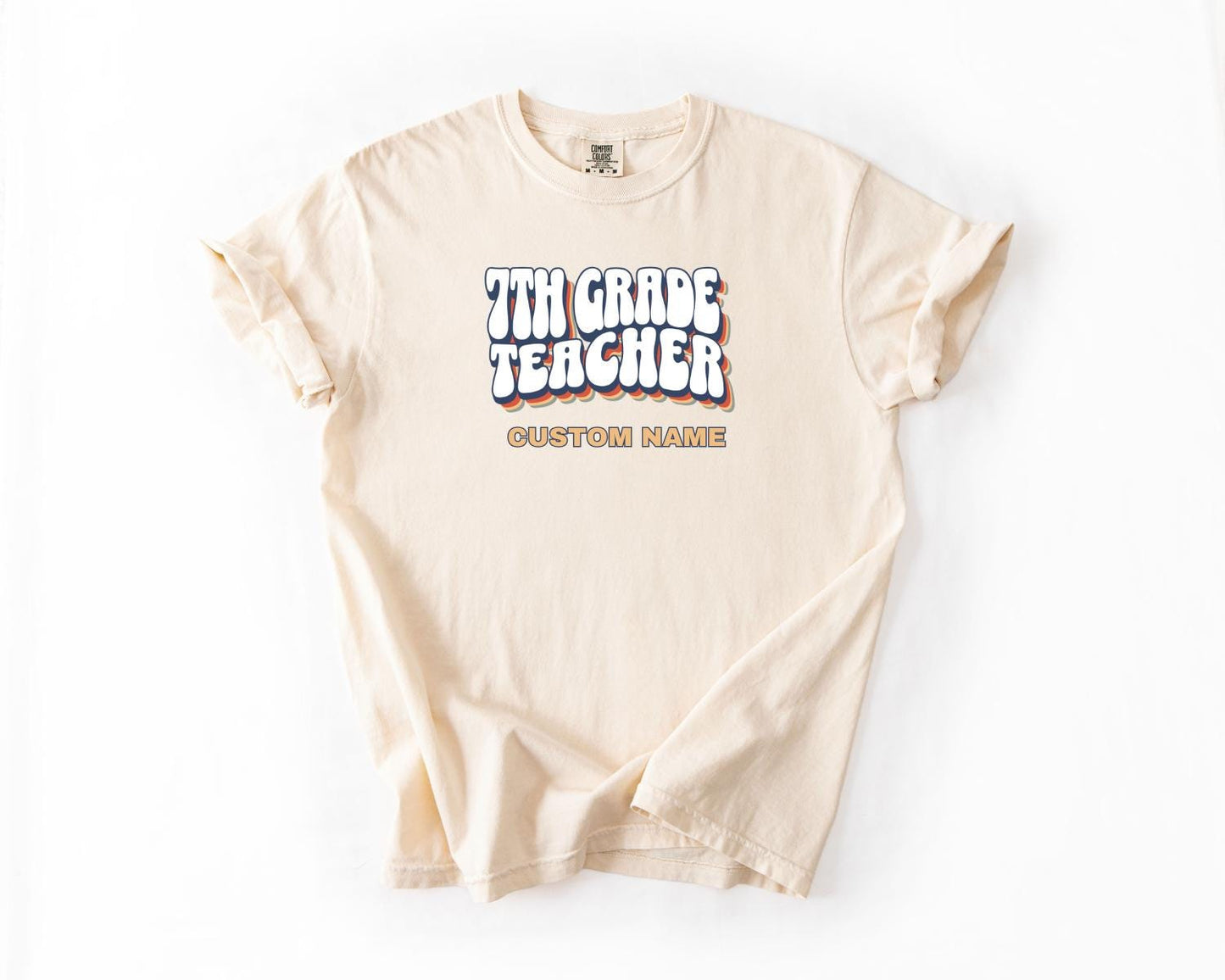 7th Grade Teacher T-Shirt, Comfort Colors, Custom Teacher Shirt, Cute Teacher Gift, Back to School Tee, Classroom Apparel, Teacher Shirt