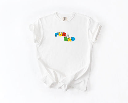 Fur Dad T-Shirt, Comfort Colors, Dad Tee, Dog Dad, Father's Day Gift, Dad Gift, Gifts For Dad, Men's Shirts - Clothing, Everyday Casual Wear