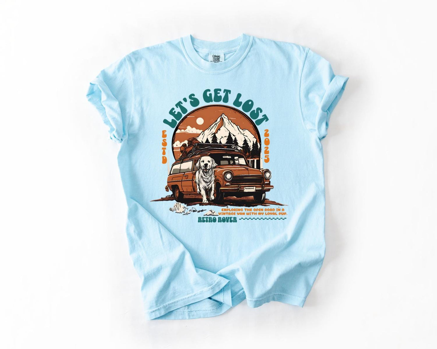 Let's Get Lost T-Shirt, Comfort Colors, Perfect for Nature Lovers, Great for Camping Trips, Adventures, Weekend Getaways, Travel Enthusiasts