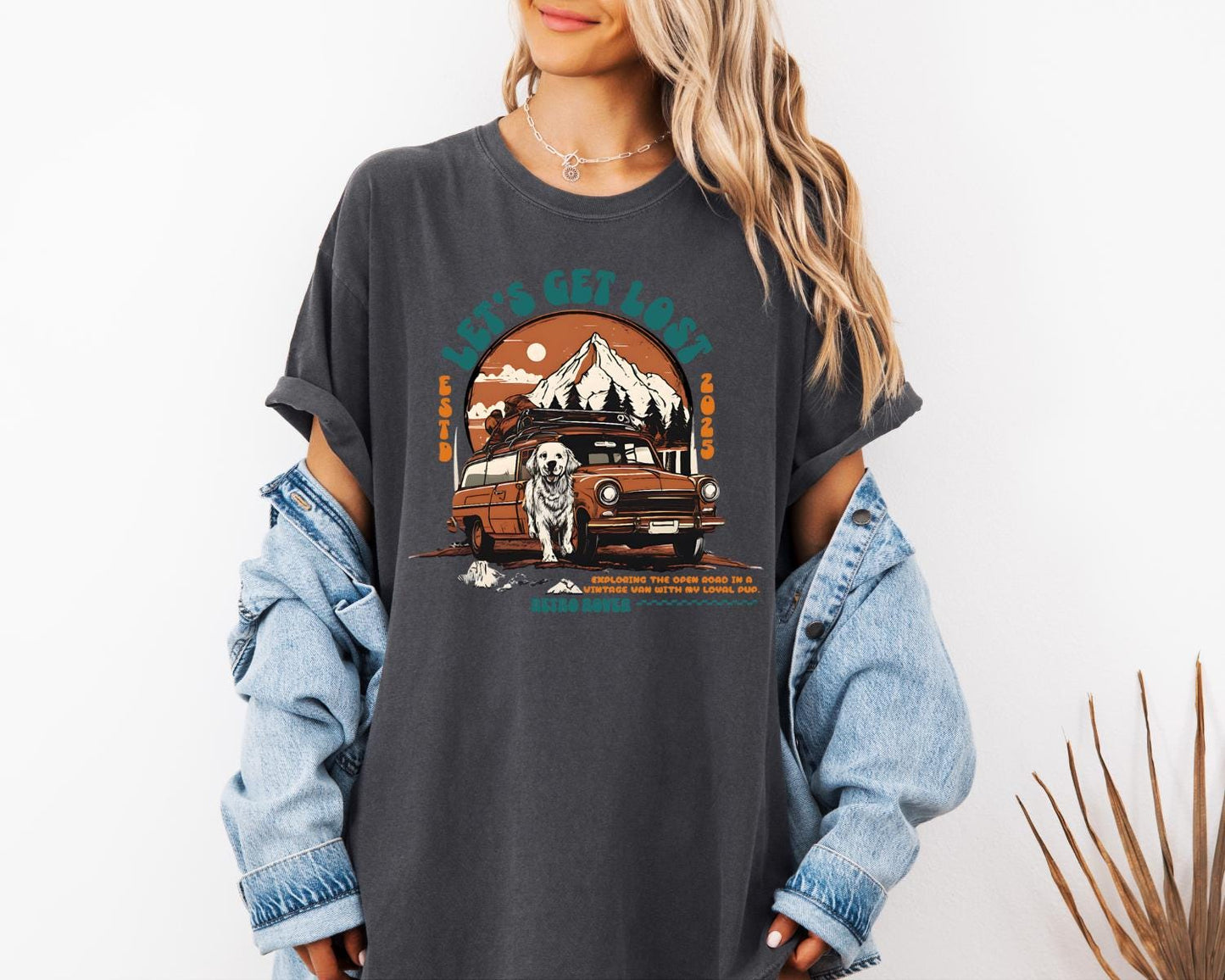 Let's Get Lost T-Shirt, Comfort Colors, Perfect for Nature Lovers, Great for Camping Trips, Adventures, Weekend Getaways, Travel Enthusiasts