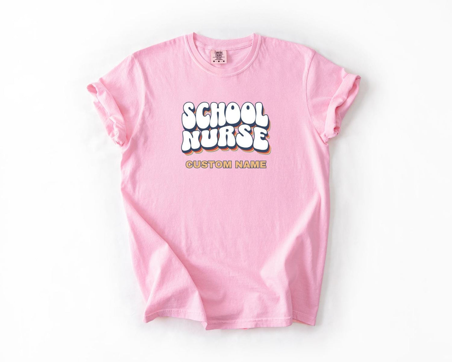 School Nurse T-Shirt, Comfort Colors,  Custom Teacher Shirt, Gift for Nurses, Nurse Shirt, School Nurse Appreciation, Back to School Style