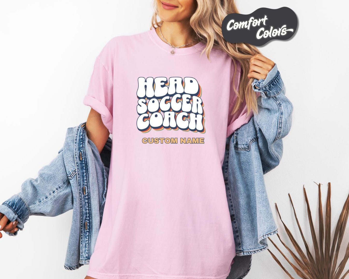 Head Soccer Coach T-Shirt, Comfort Colors, Custom Teacher Shirt, Soccer Gift, Coach Appreciation, Sports Tee, Team Spirit Wear, Casual Wear