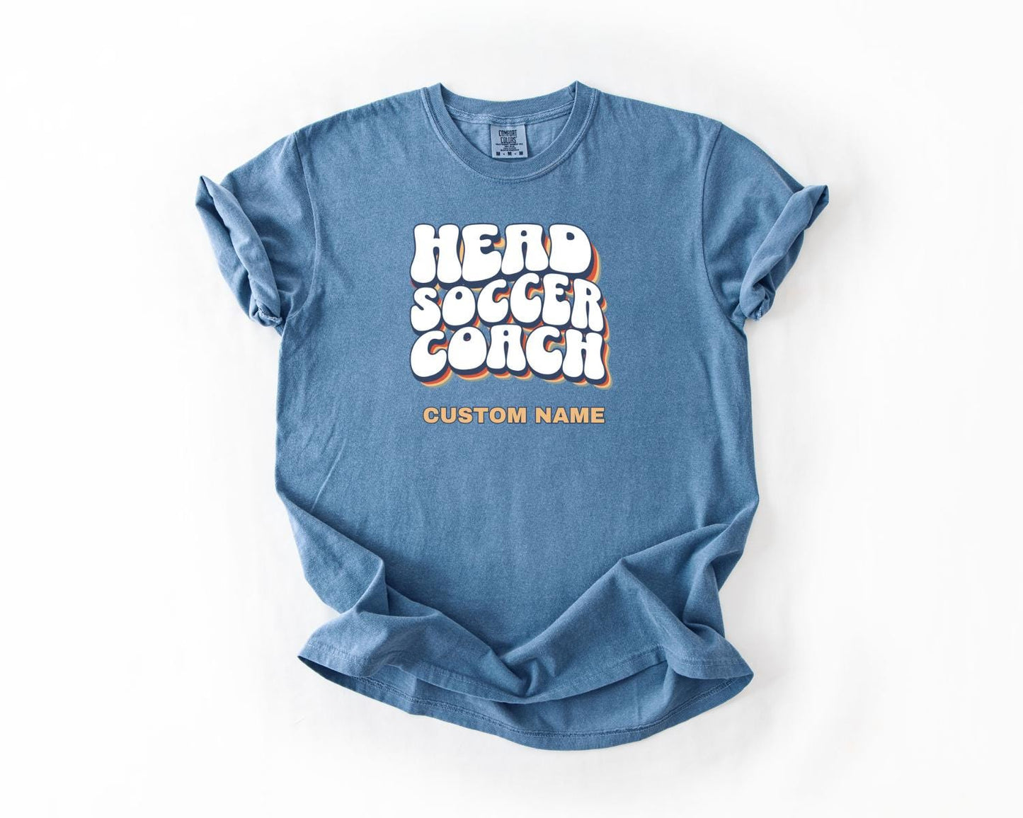 Head Soccer Coach T-Shirt, Comfort Colors, Custom Teacher Shirt, Soccer Gift, Coach Appreciation, Sports Tee, Team Spirit Wear, Casual Wear
