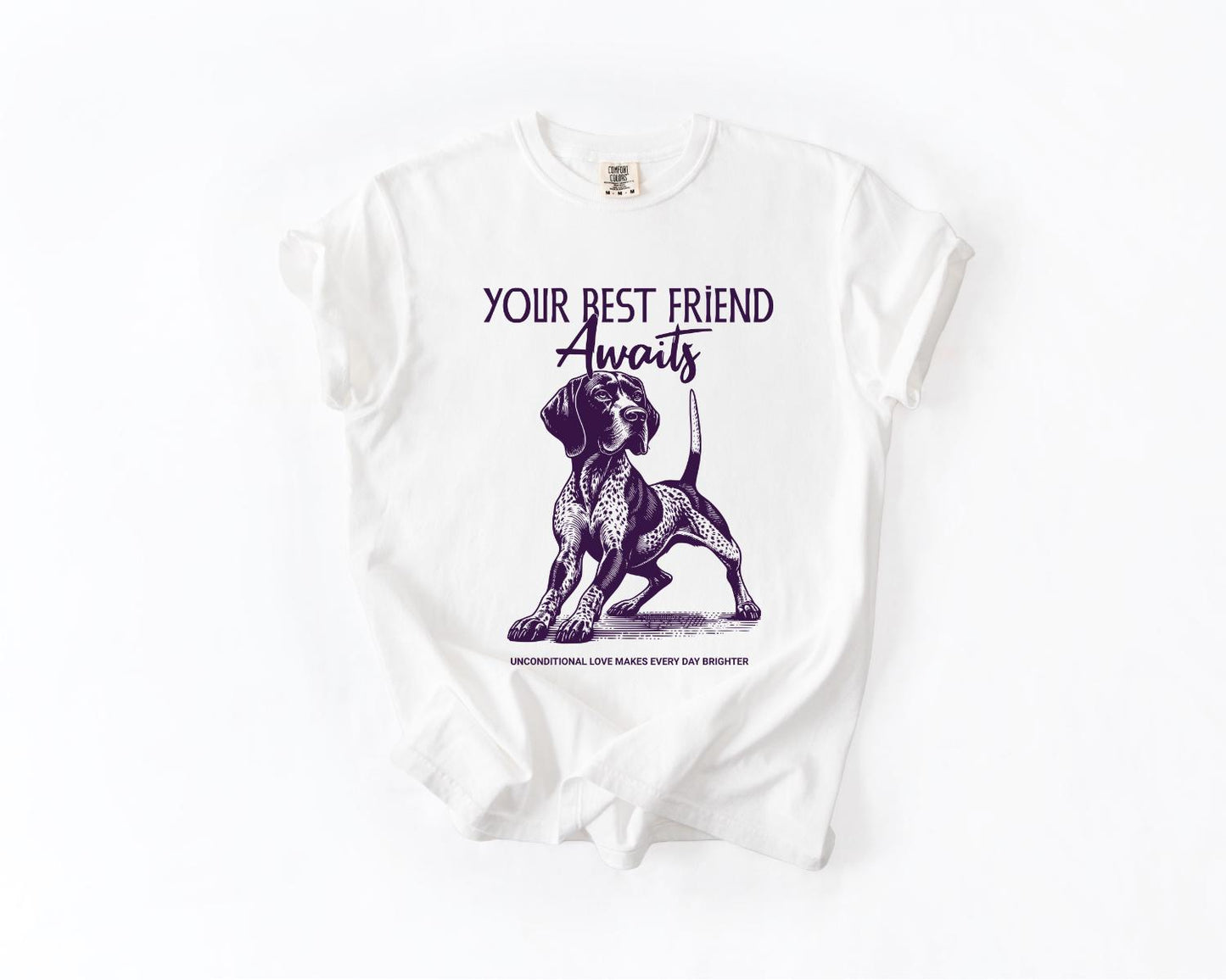 Dog Lover's T-Shirt, Comfort Colors, 'Your Best Friend Awaits', Pet Apparel for Pet Lovers, Gift for Dog Owners,