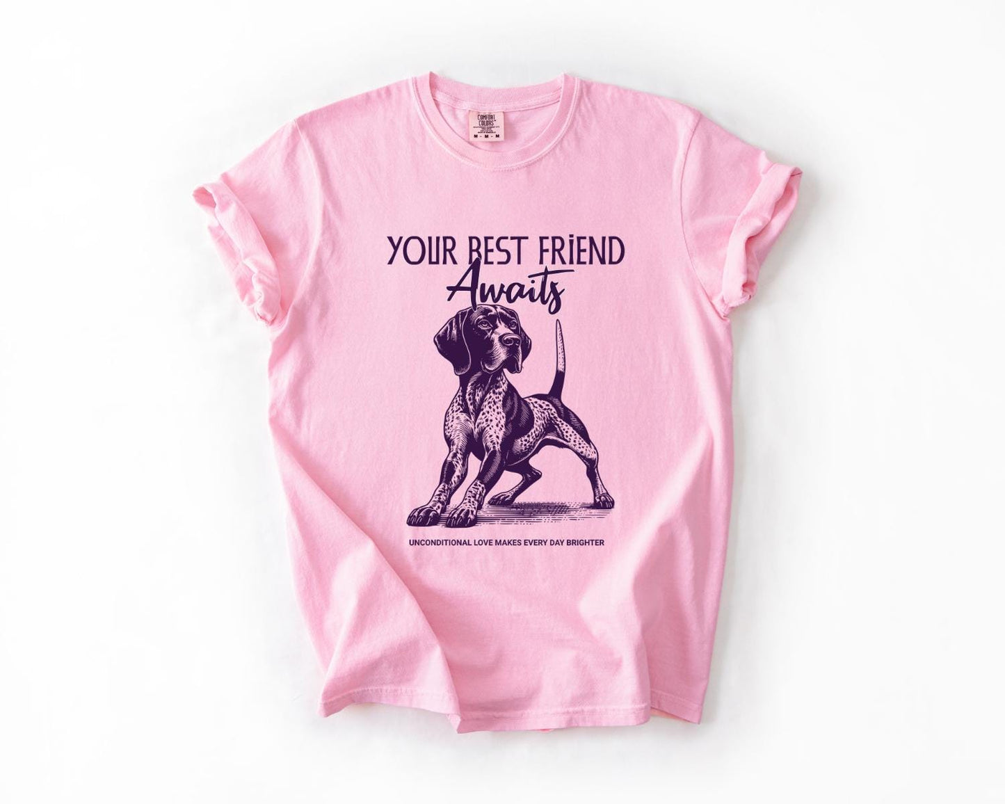 Dog Lover's T-Shirt, Comfort Colors, 'Your Best Friend Awaits', Pet Apparel for Pet Lovers, Gift for Dog Owners,