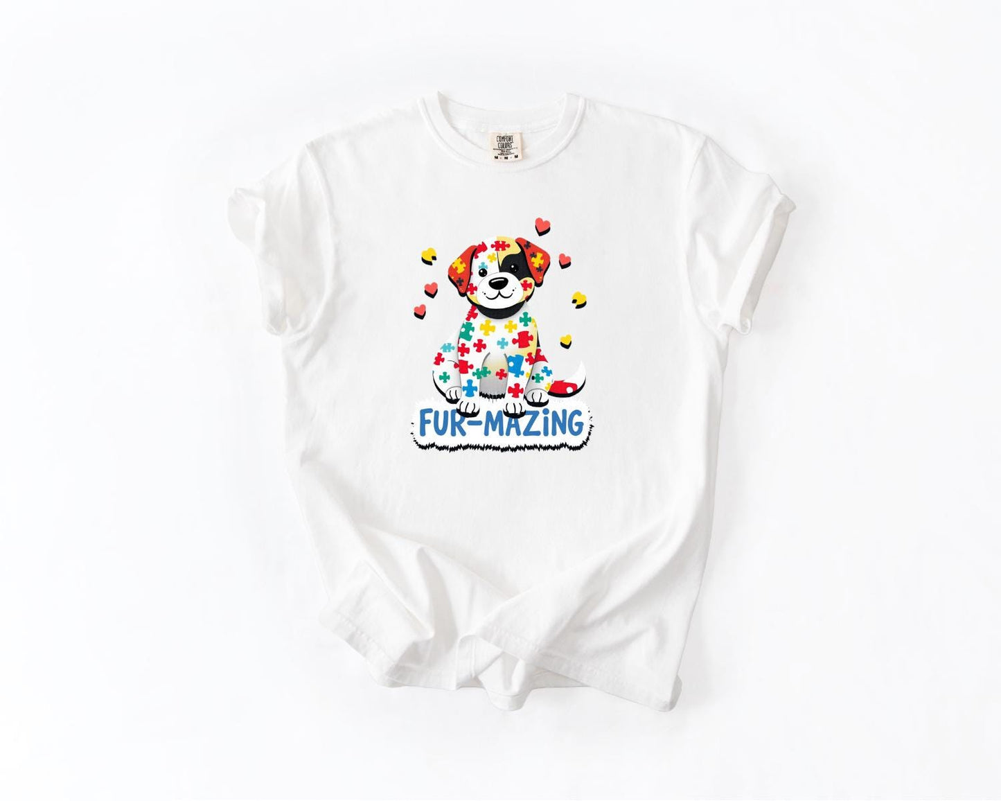 FurMazing Dog T-Shirt, Comfort Colors, Cute Pet Lover Tee, Autism Awareness, Gift for Dog Parent, Dog Shirt, Dog Shirt, Everyday Casual Wear