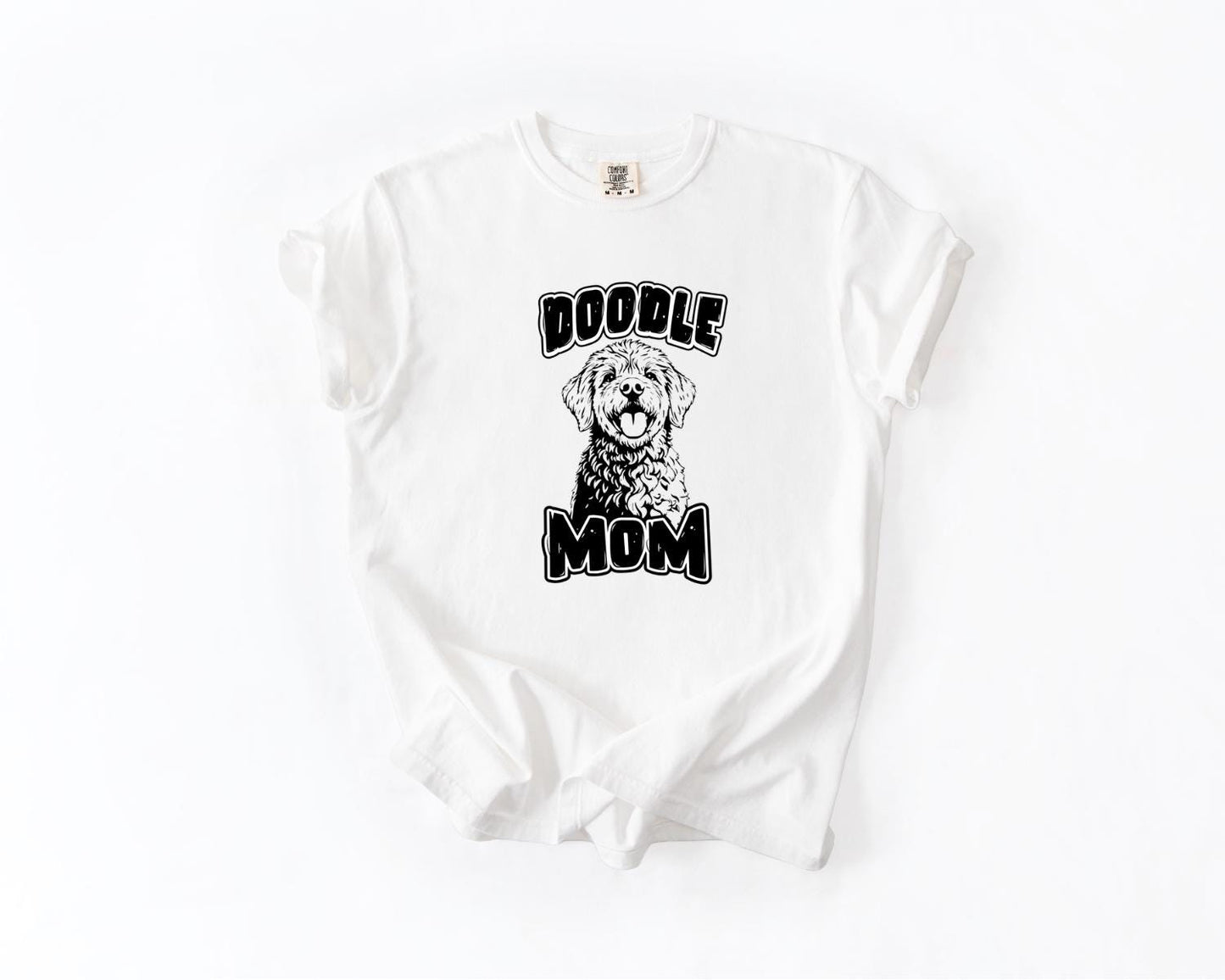 Doodle Mom T-Shirt, Comfort Colors, Ideal Gift for Dog Lovers, Cute Pet Apparel, Doodle Animal T-Shirt, Dog Shirt, Everyday Casual Wear