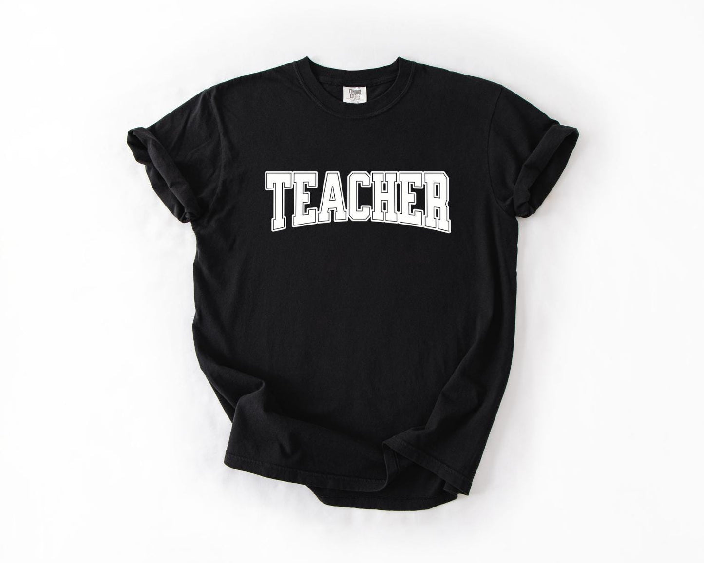 Classic Teacher T-Shirt, Comfort Colors, Varsity Font Teacher Tee, Gift for Educators, Teacher Appreciation Gift, Casual Wear