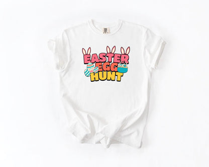 Easter Egg Hunt T-Shirt, Comfort Colors, Spring Celebration Gift, Easter Outfit, Cute Bunny, Holiday Apparel, Easter Shirt, Casual Wear