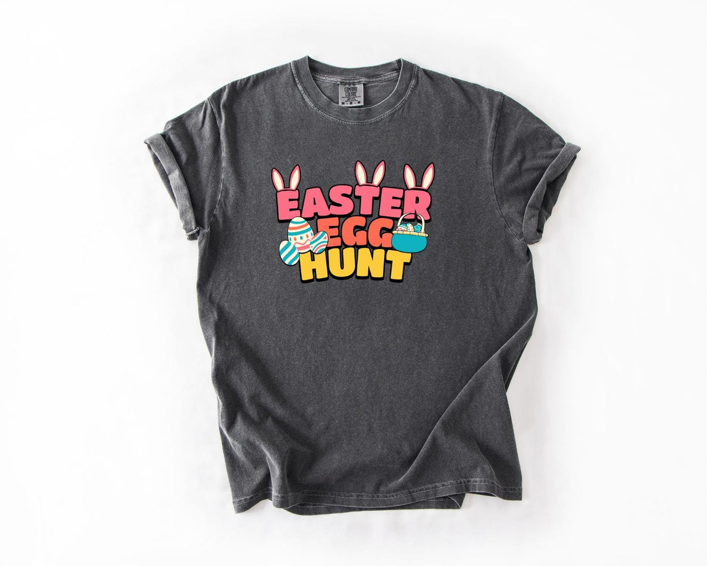 Easter Egg Hunt T-Shirt, Comfort Colors, Spring Celebration Gift, Easter Outfit, Cute Bunny, Holiday Apparel, Easter Shirt, Casual Wear