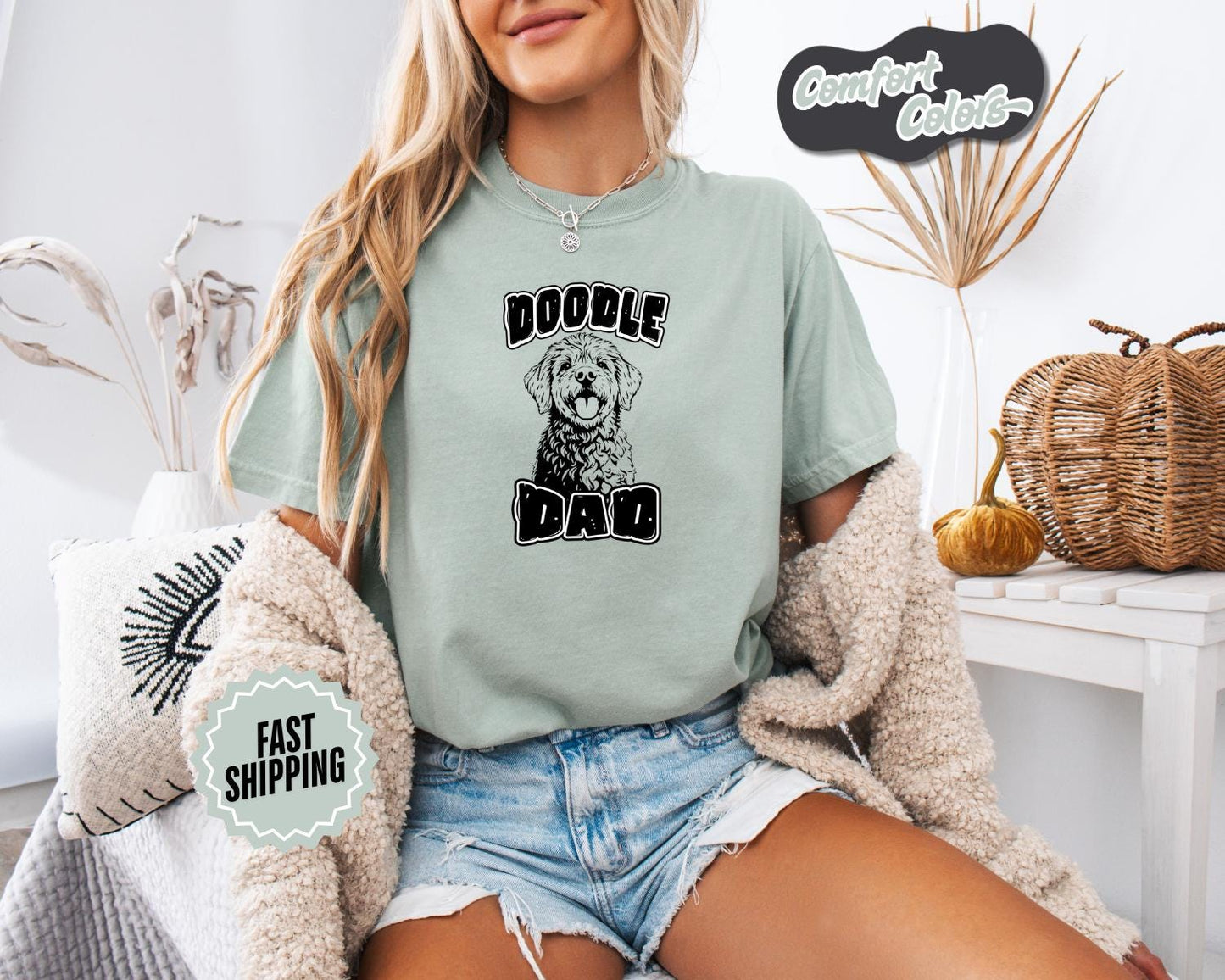 Doodle Dad T-Shirt, Comfort Colors, Dog Lover Tee, Father's Day Gift, Perfect for Dog Owners, Dog Shirt, Doodle Lovers, Everyday Casual Wear