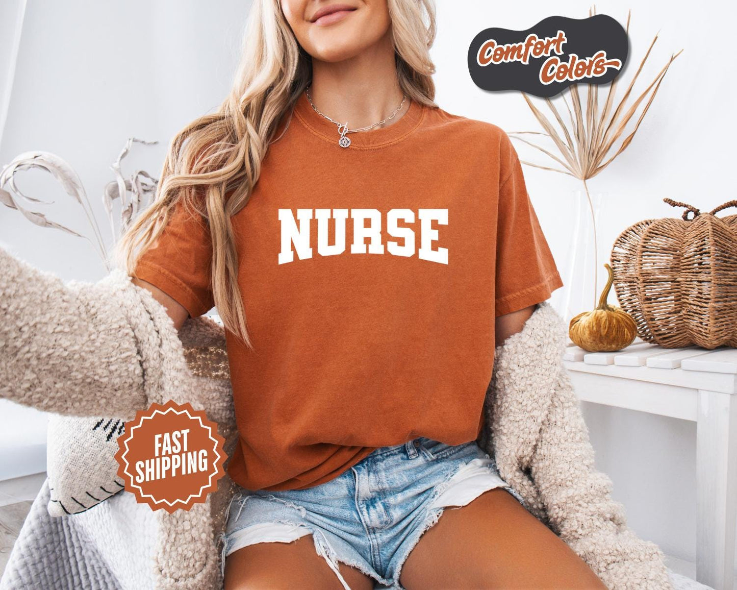 Nurse T-Shirt, Comfort Colors, Gift for Nurses, Nursing School, Medical Apparel, Nurse Shirt, Casual Wear