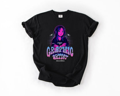 Graphic Artist T-Shirt, Comfort Colors, Creative Gift for Artists Tee for Graphic Designers Funky Graphic Tee Art Lover Apparel Creative Tee