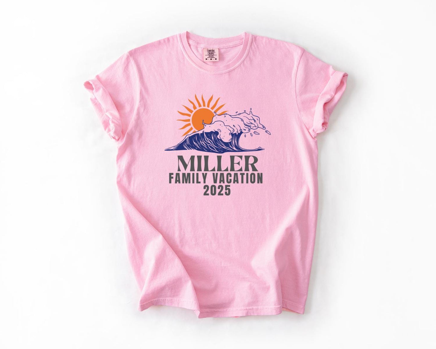 Custom Family Vacation T-Shirt, Comfort Colors, Personalized Summer Tee, Beach Trip Apparel, Family Reunion Gift, Vacation Matching Shirts