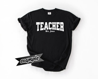 Teacher Custom T-Shirt Casual Style, Comfort Colors, Personalized Gift, Unique Wear, Everyday Comfort, Teacher Appreciation Week