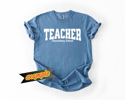 Teacher Custom T-Shirt Casual Style, Comfort Colors, Personalized Gift, Unique Wear, Everyday Comfort, Teacher Appreciation Week