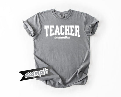 Teacher Custom T-Shirt Casual Style, Comfort Colors, Personalized Gift, Unique Wear, Everyday Comfort, Teacher Appreciation Week