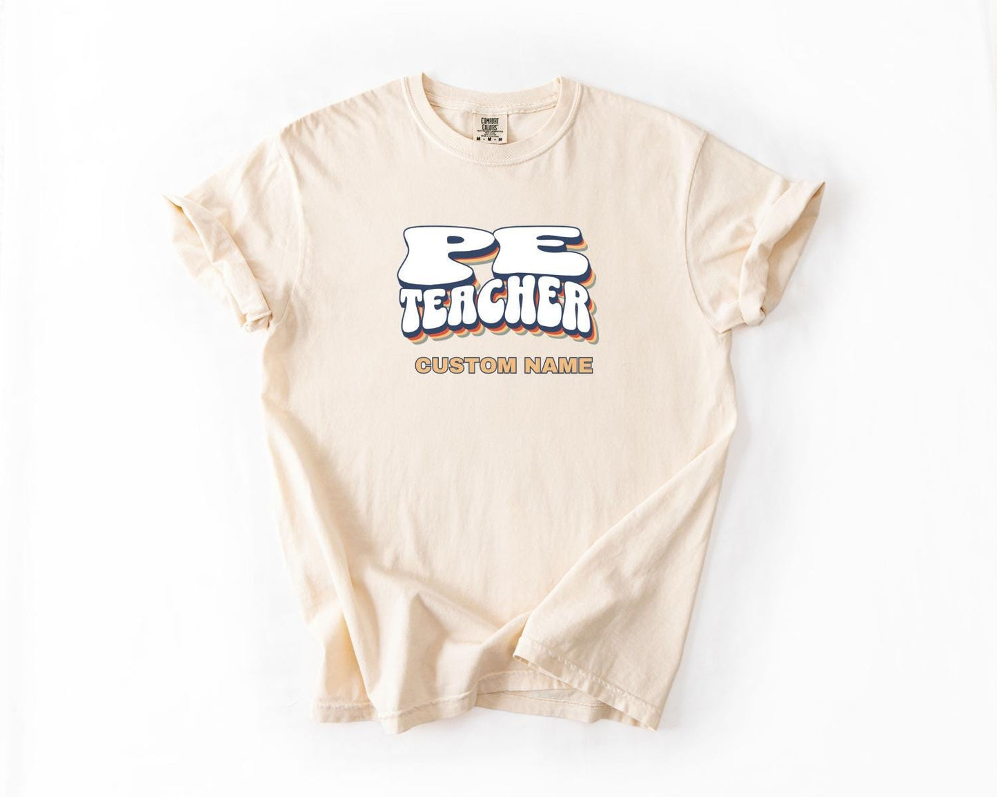 PE Teacher T-Shirt, Comfort Colors, Custom Teacher Shirt, Cute Teacher Gift, Back to School Tee, Classroom Apparel, Teacher Shirt