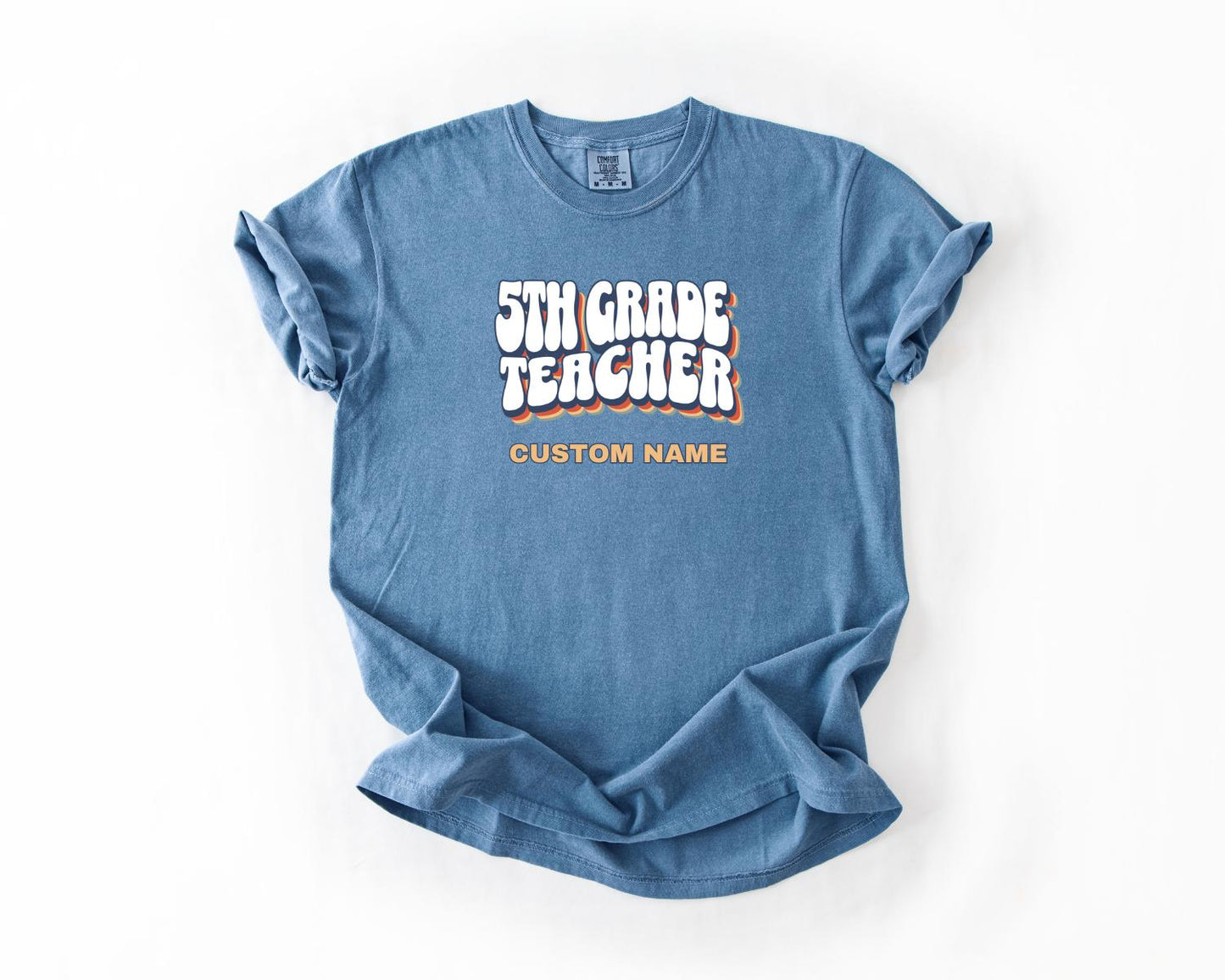5th Grade Teacher T-Shirt, Comfort Colors, Custom Teacher Shirt, Cute Teacher Gift, Back to School Tee, Classroom Apparel, Teacher Shirt