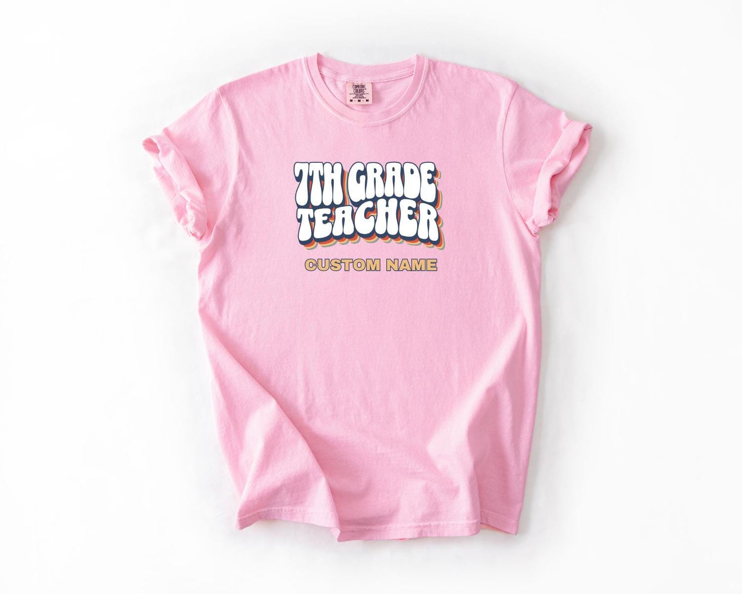 7th Grade Teacher T-Shirt, Comfort Colors, Custom Teacher Shirt, Cute Teacher Gift, Back to School Tee, Classroom Apparel, Teacher Shirt