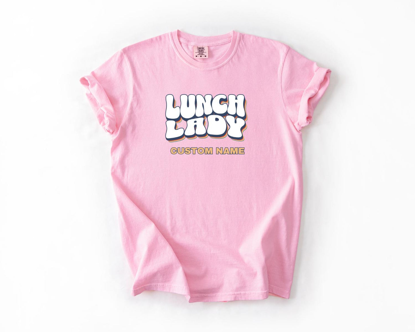 Lunch Lady T-Shirt, Comfort Colors,  Custom Teacher Shirt, Perfect for Teacher Appreciation, Foodie Gifts, Casual Wear, Fun Lunch Theme