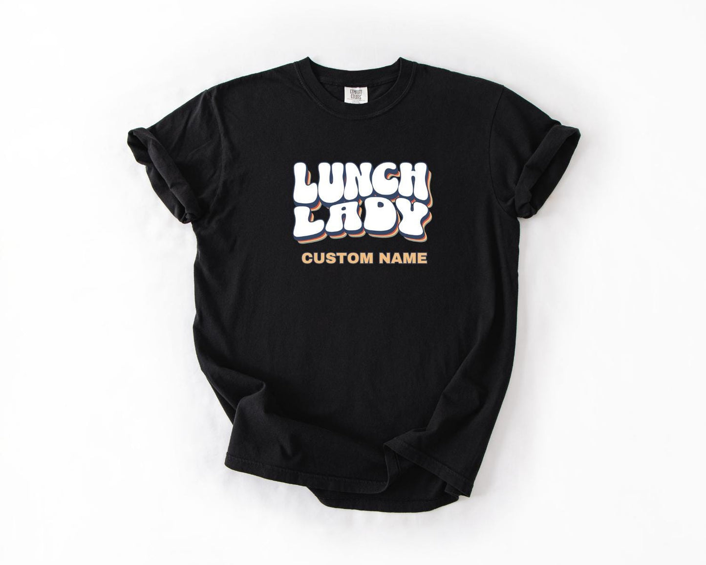 Lunch Lady T-Shirt, Comfort Colors,  Custom Teacher Shirt, Perfect for Teacher Appreciation, Foodie Gifts, Casual Wear, Fun Lunch Theme