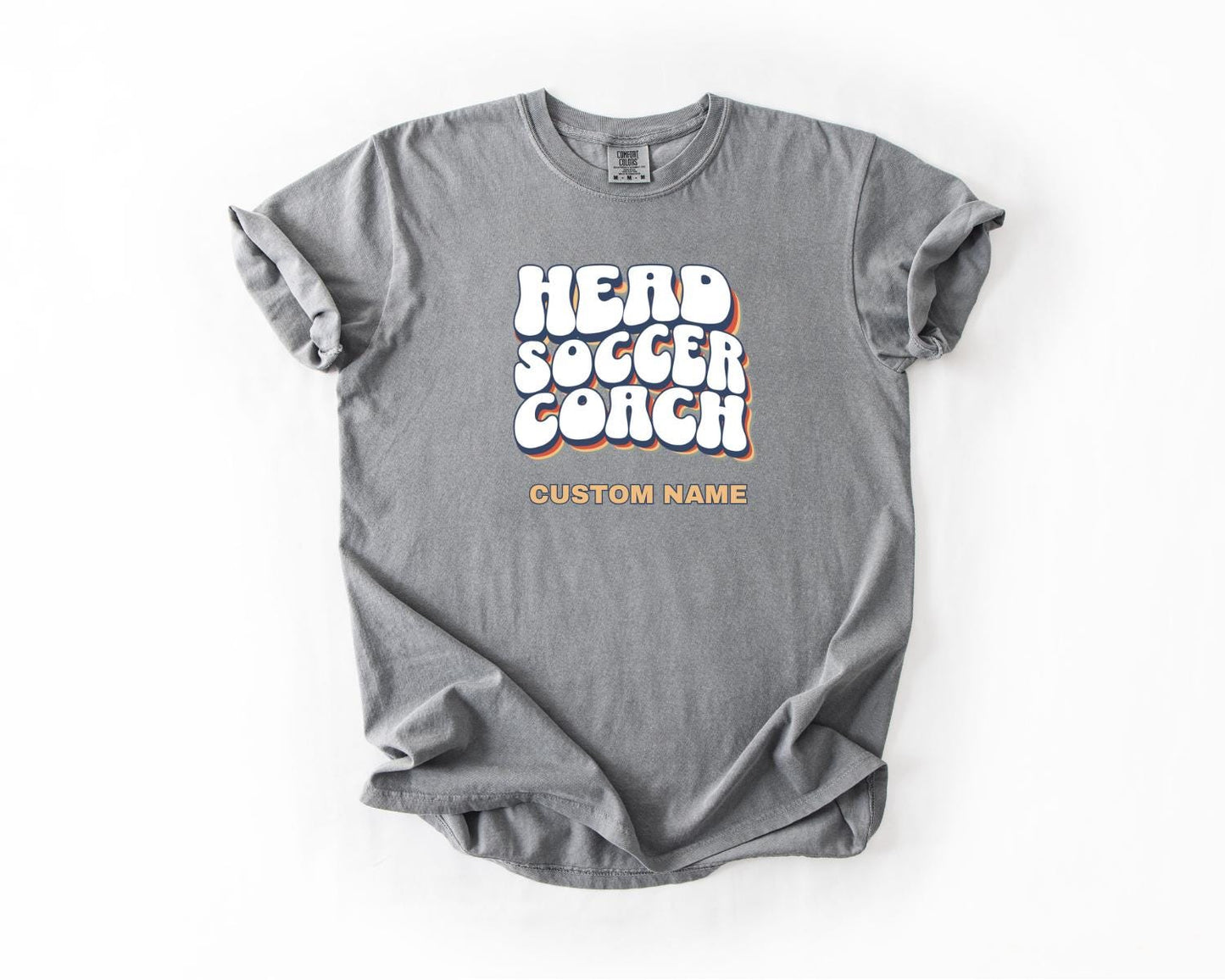 Head Soccer Coach T-Shirt, Comfort Colors, Custom Teacher Shirt, Soccer Gift, Coach Appreciation, Sports Tee, Team Spirit Wear, Casual Wear
