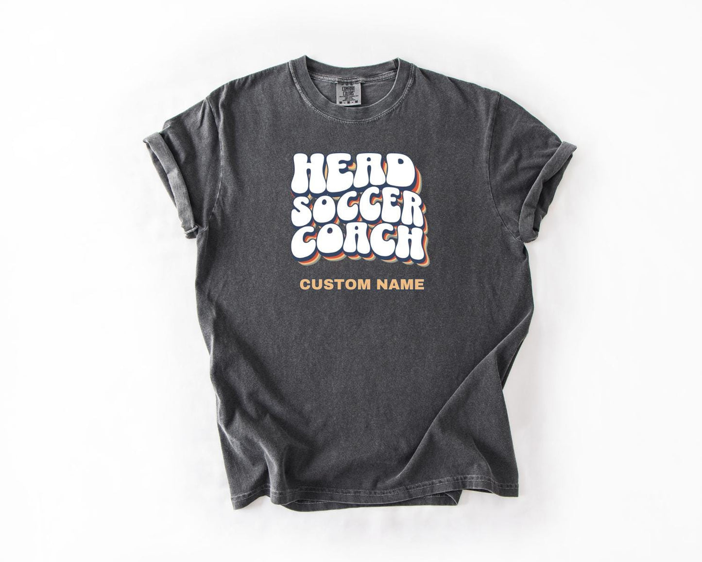 Head Soccer Coach T-Shirt, Comfort Colors, Custom Teacher Shirt, Soccer Gift, Coach Appreciation, Sports Tee, Team Spirit Wear, Casual Wear