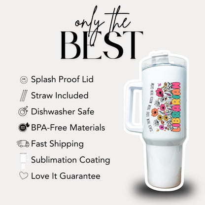 Personalized Librarian 40 oz Tumbler with Straw Librarian Appreciation Gifts Back to School Librarian Gift Librarian Travel Coffee Mug