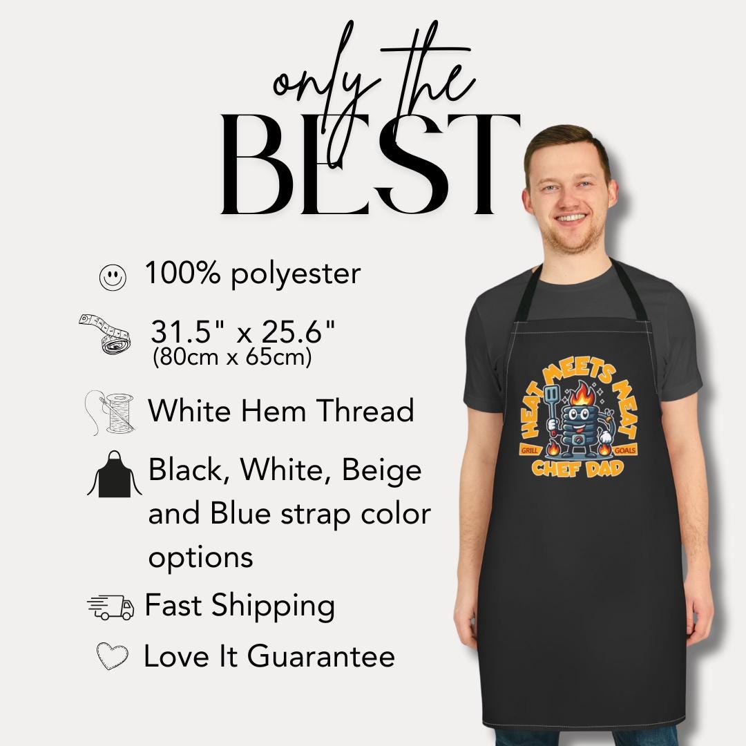 Creative Chef Apron for Dad Fun Cooking Gift Funny Gift for Grilling Gift for Husband Father's Day Gift Grill Goals Apron Chef Apron for Men