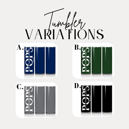 Personalized Pops Tumbler Custom Kids' Names 20oz Skinny Tumbler with Straw Cute Pops Gift Father's Day Gift Tumbler Travel Coffee Cup